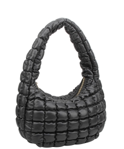 Fashion Puffy Shoulder Bag HQ128 BLACK
